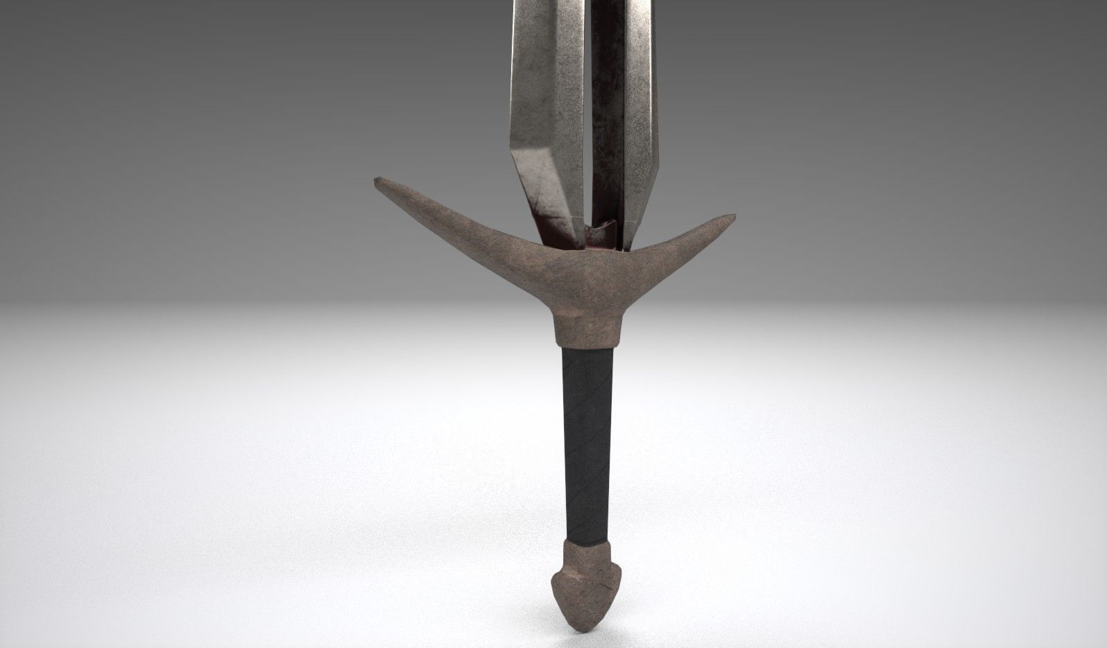 Hollow Sword Low-poly 3D model_1