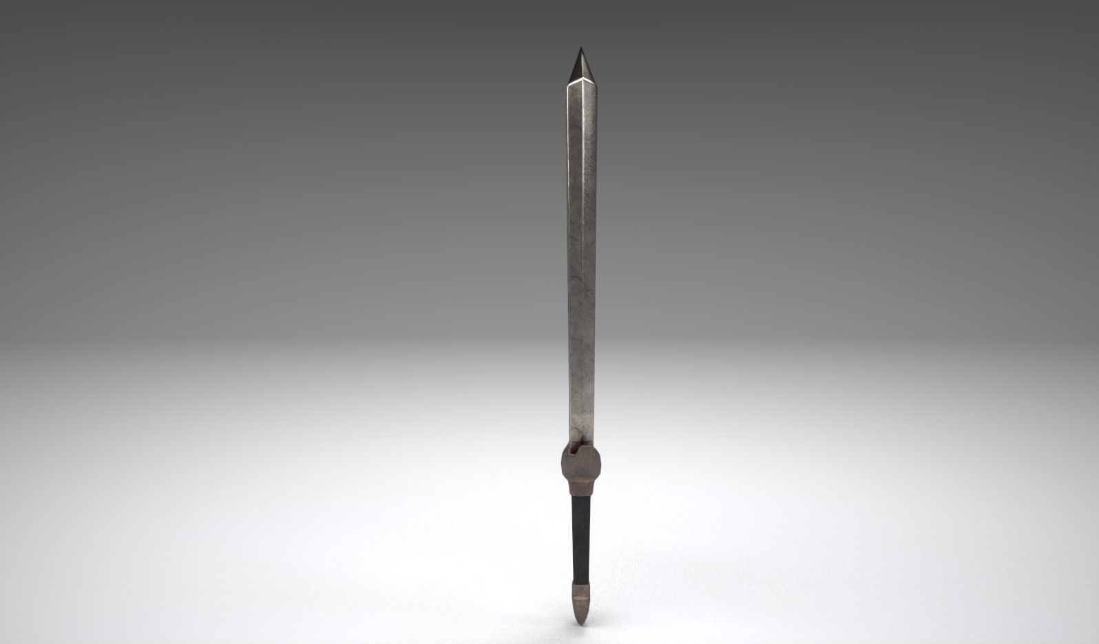 Hollow Sword Low-poly 3D model_2