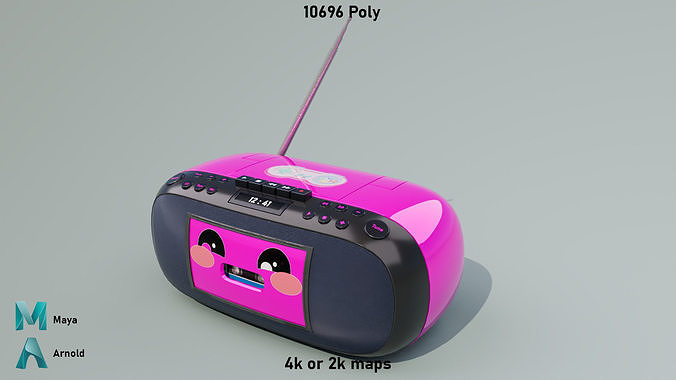 Kawai Radio Low-poly 3D model