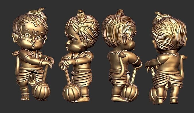 Bal Hanuman pendent 3D 3D print model