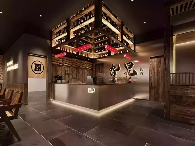  restaurant    Interior scene  132