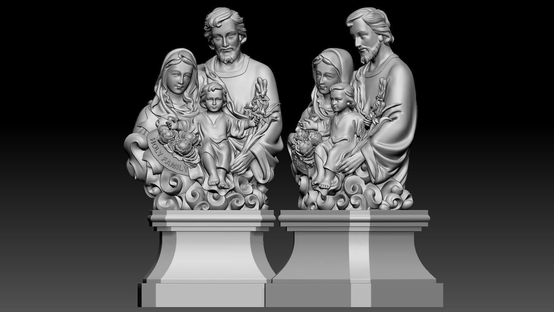 Holy Family  3D print model_2