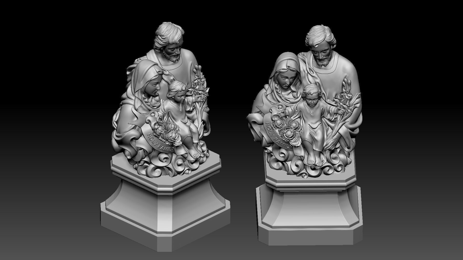 Holy Family  3D print model_3