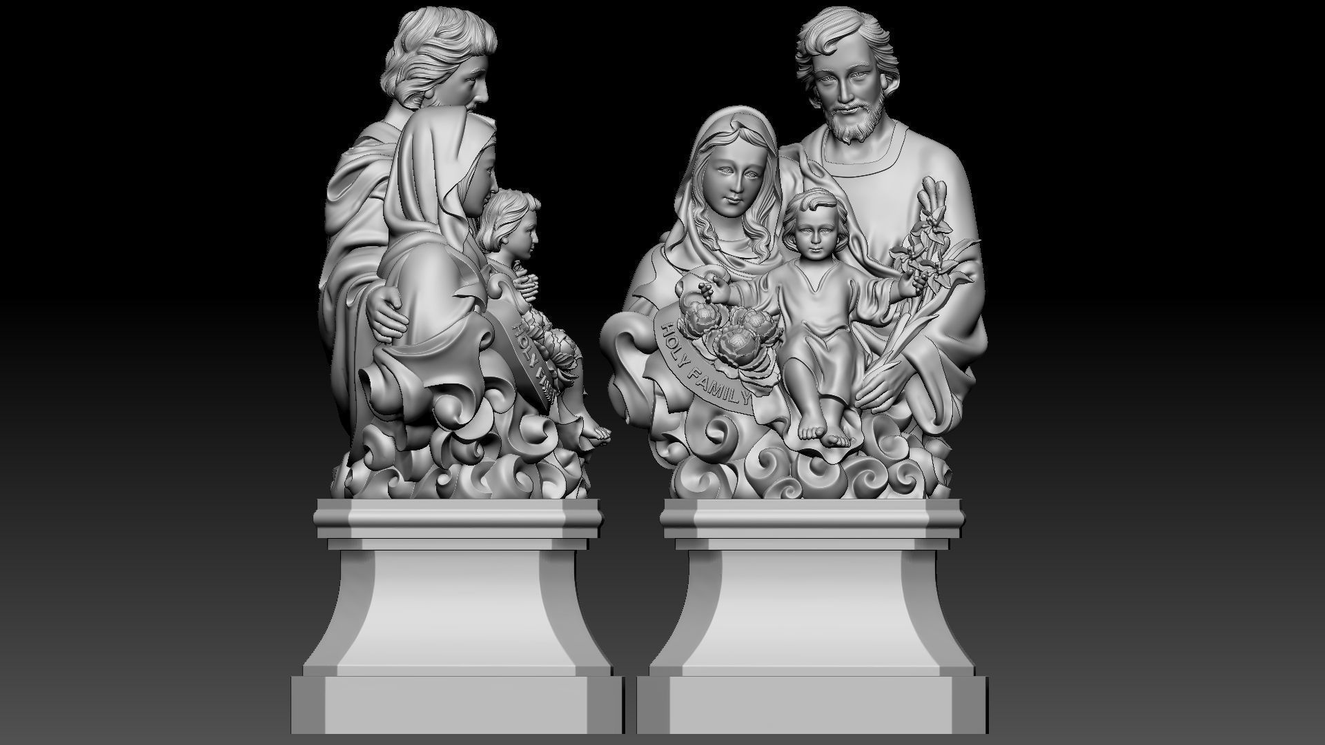 Holy Family  3D print model_7