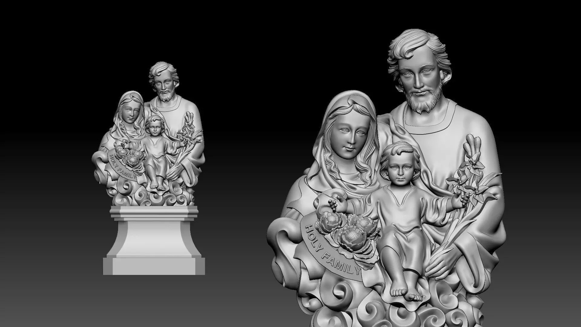 Holy Family  3D print model_0