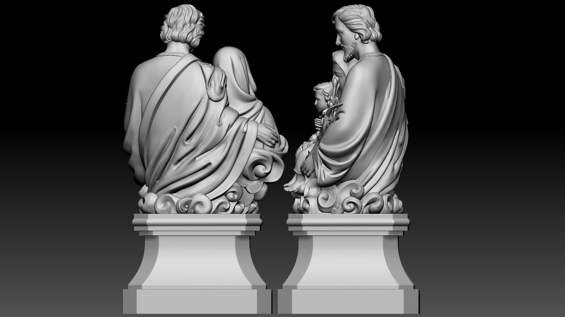 Holy Family  3D print model_6