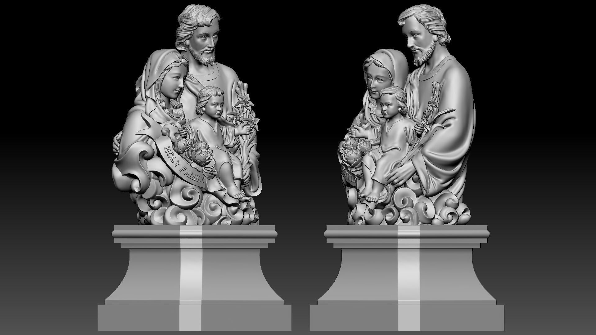 Holy Family  3D print model_4