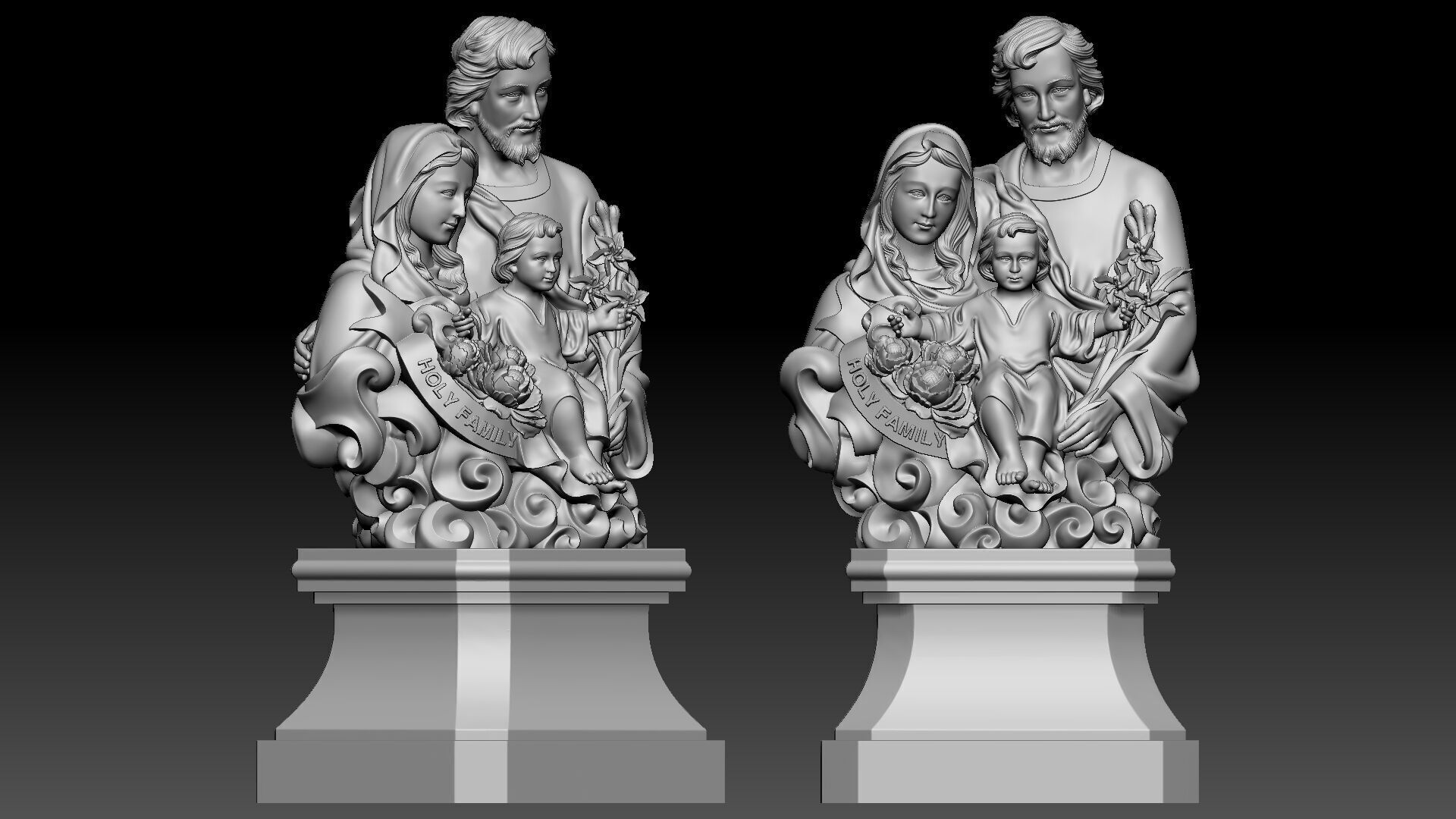 Holy Family  3D print model_1