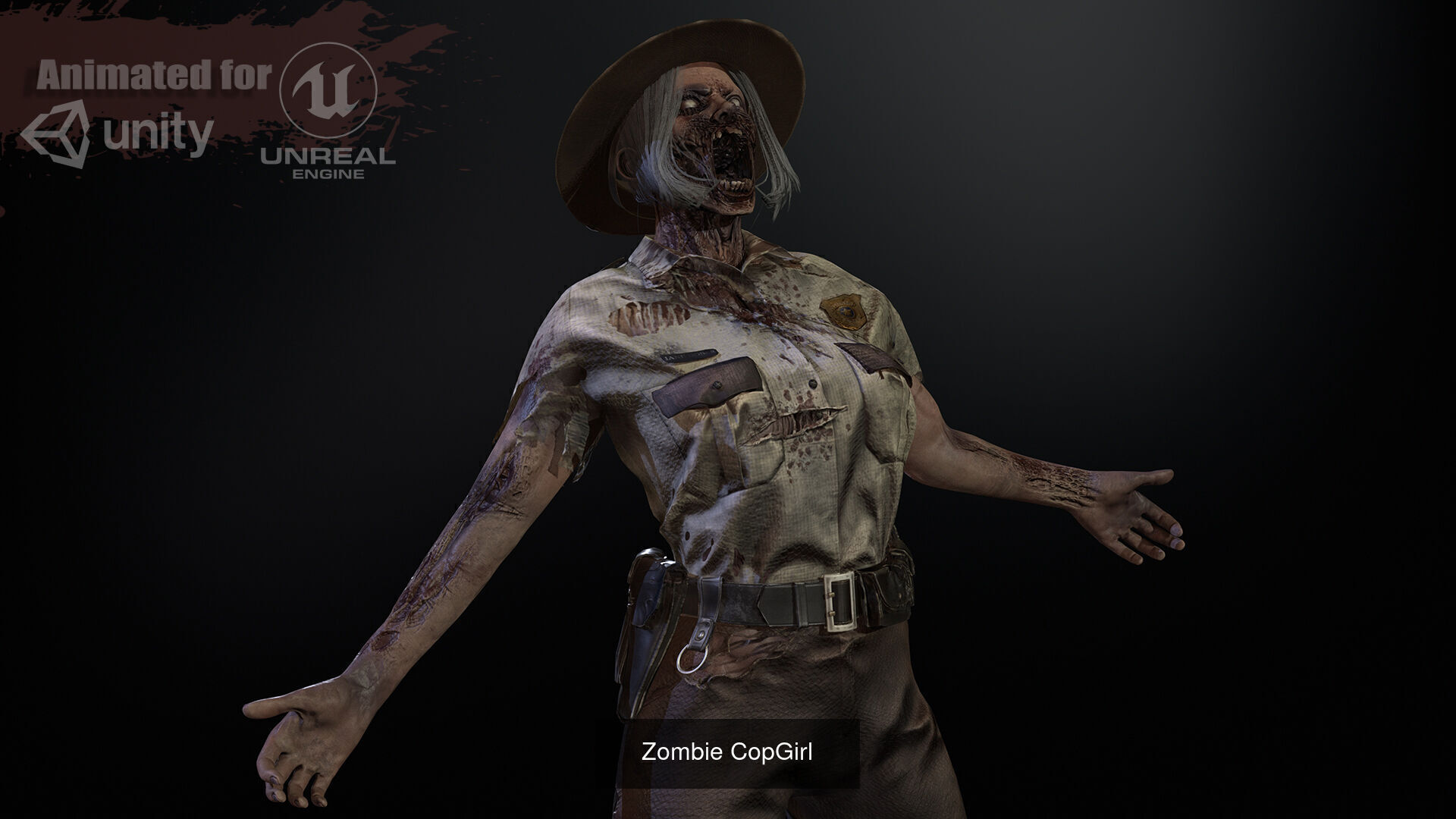 Urban Zombie Pack3 3D Model Collection_15
