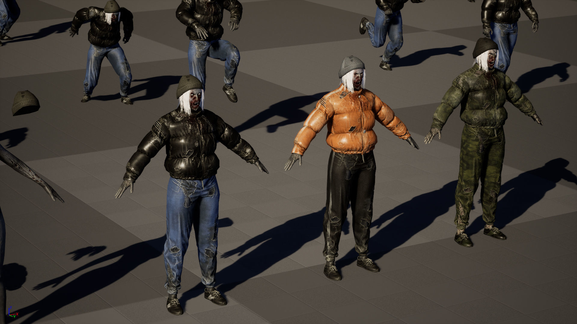 Urban Zombie Pack3 3D Model Collection_22