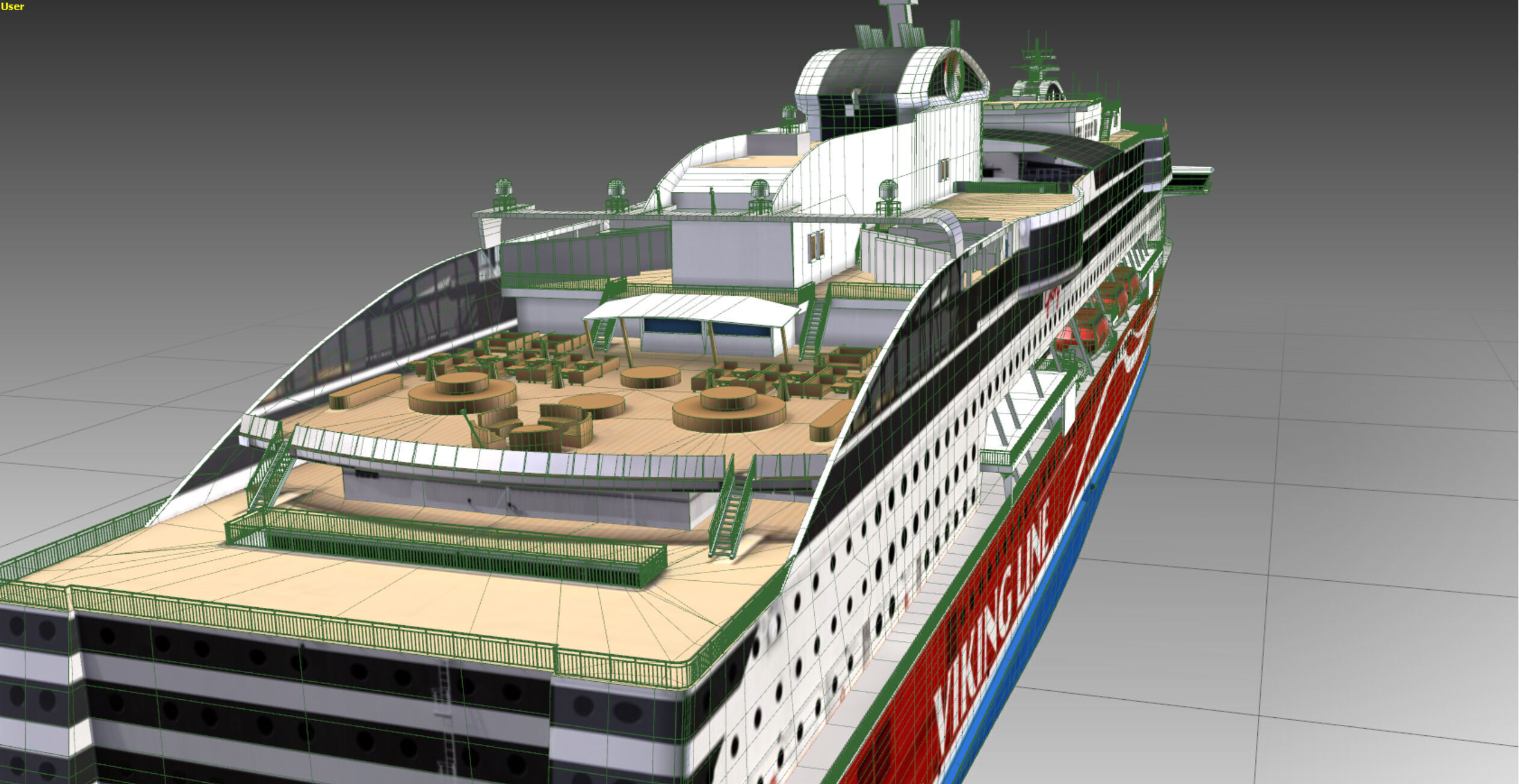 Luxury Cruise Ship 3D model_16