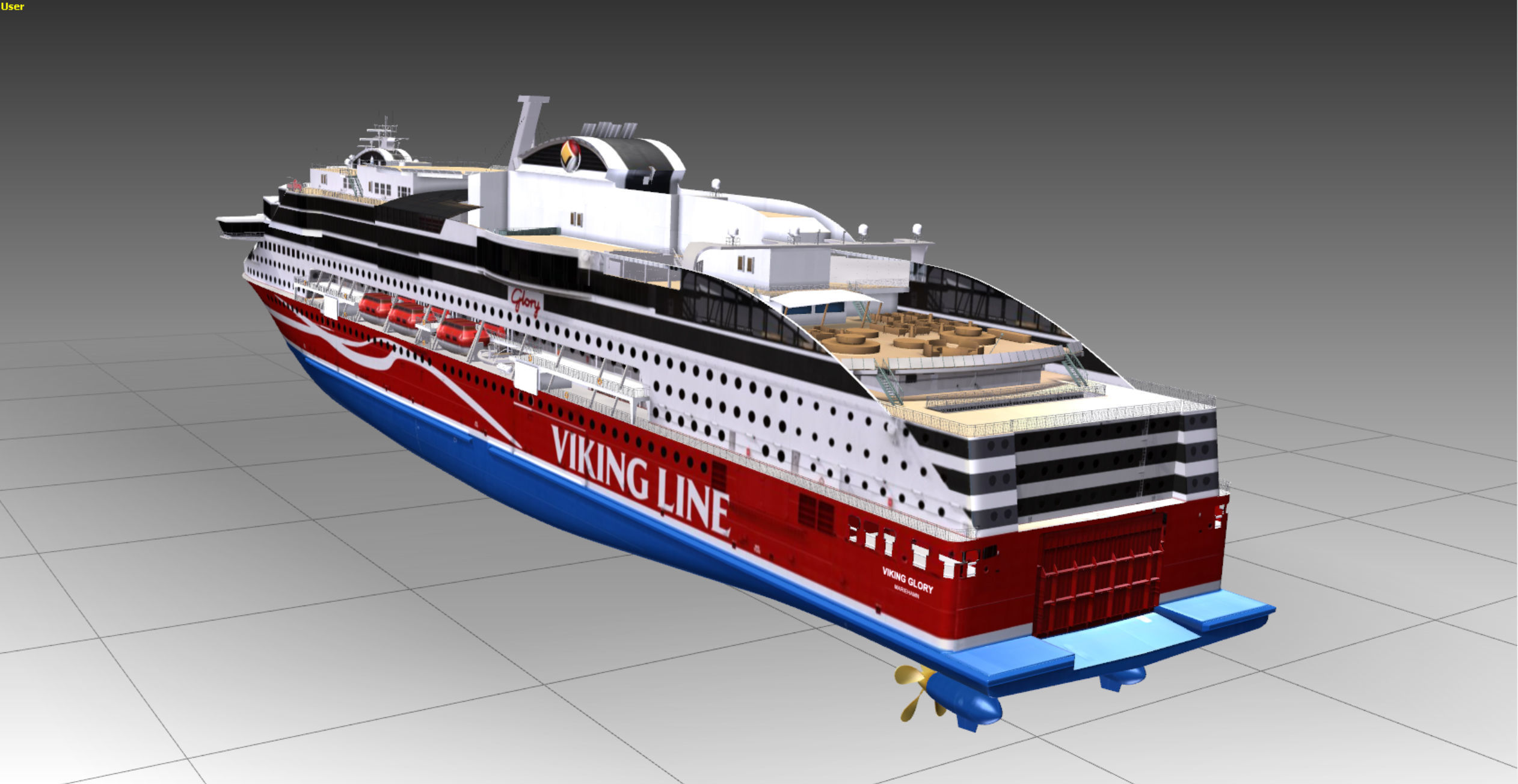 Luxury Cruise Ship 3D model_11
