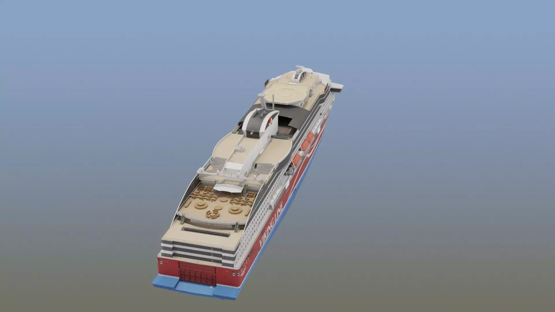 Luxury Cruise Ship 3D model_6