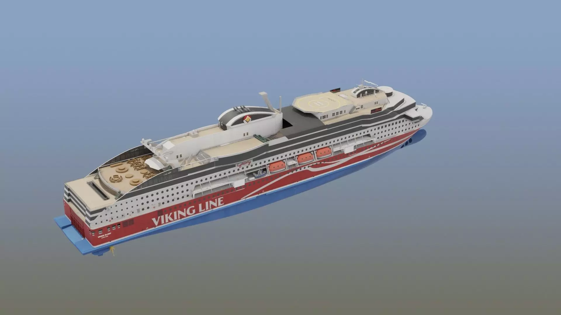 Luxury Cruise Ship 3D model_5