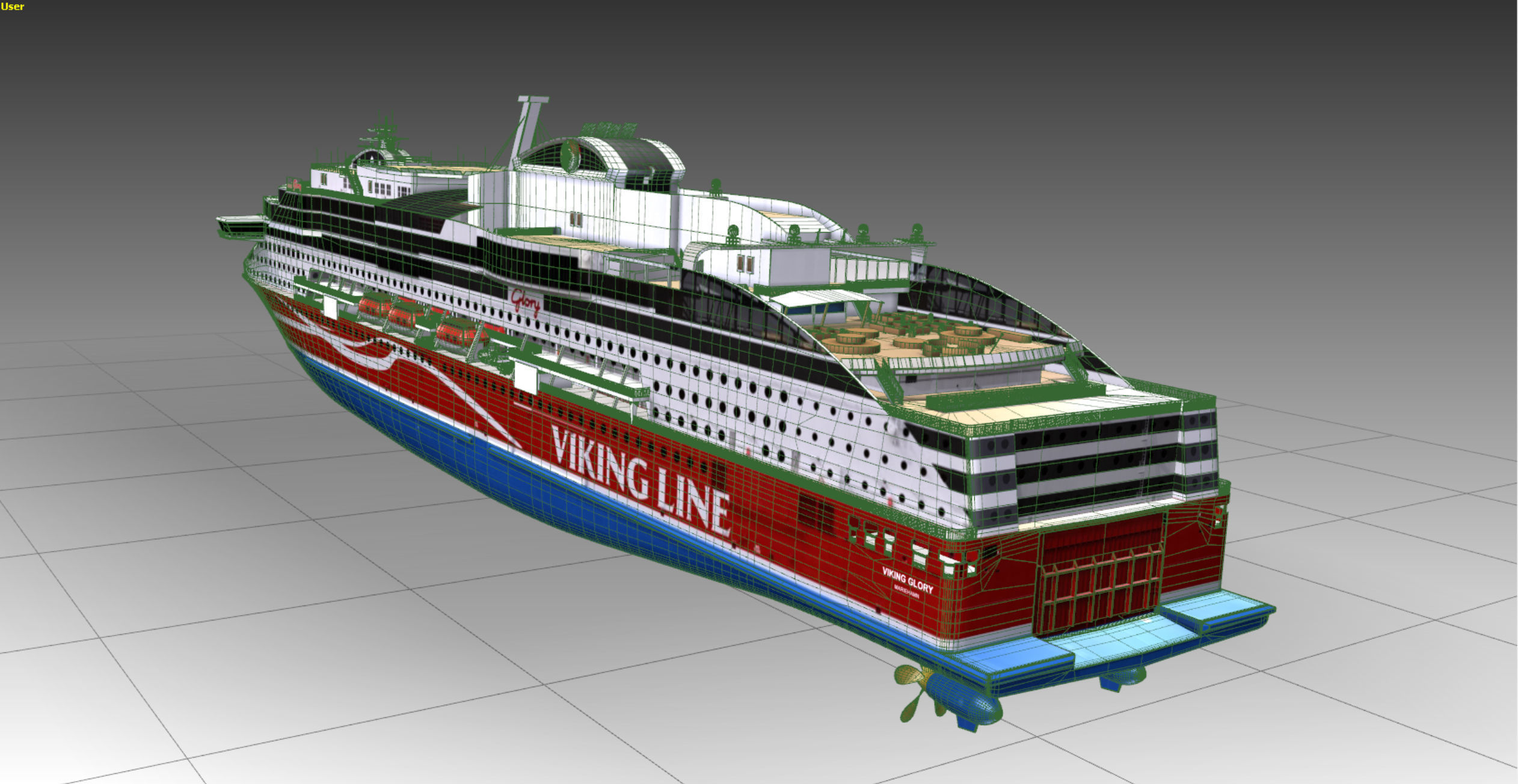 Luxury Cruise Ship 3D model_15