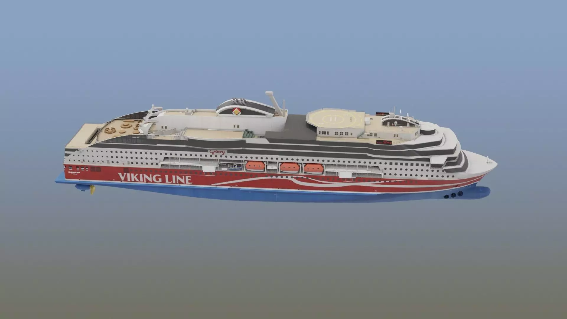 Luxury Cruise Ship 3D model_7
