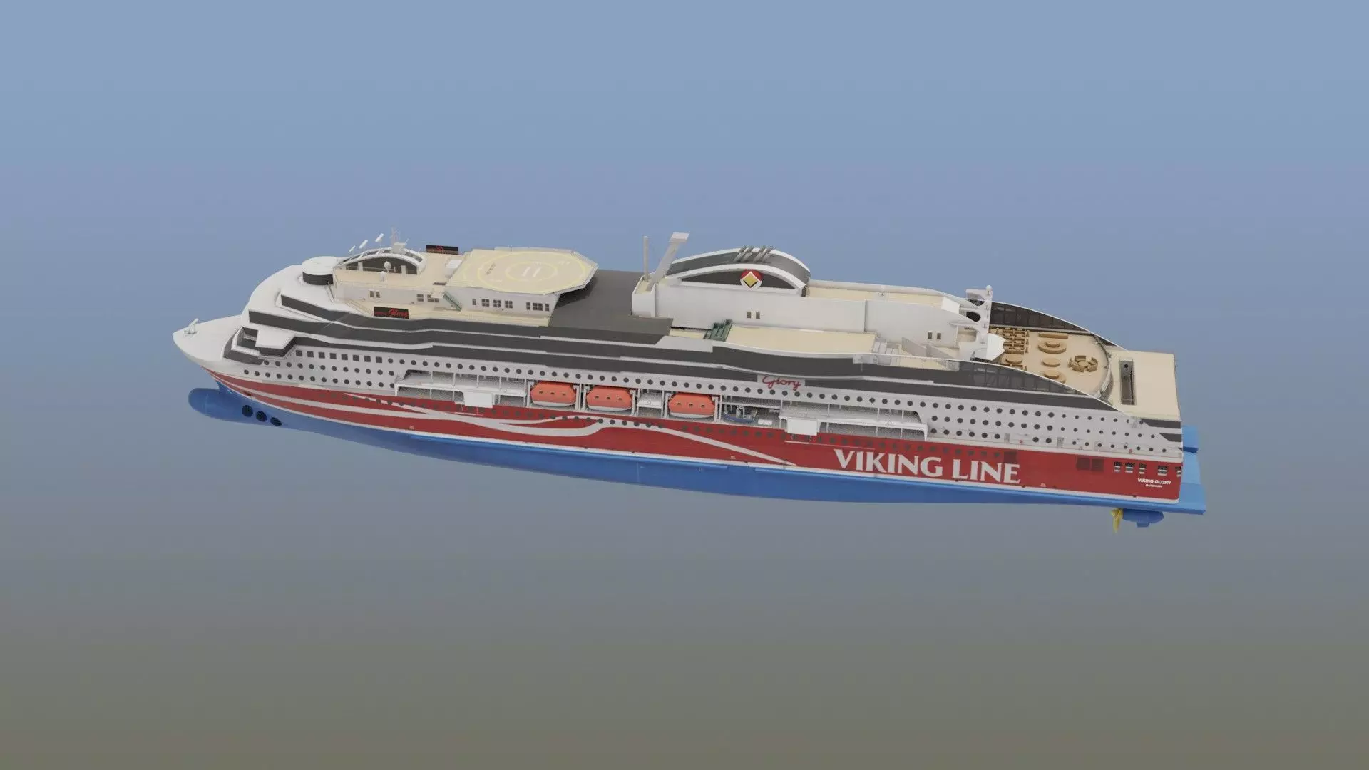 Luxury Cruise Ship 3D model_17