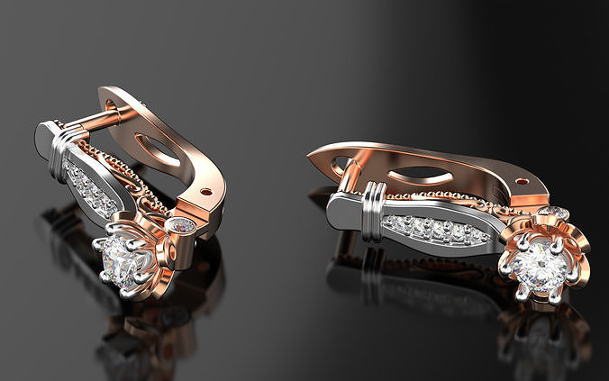 Verragio Earrings 3D print model