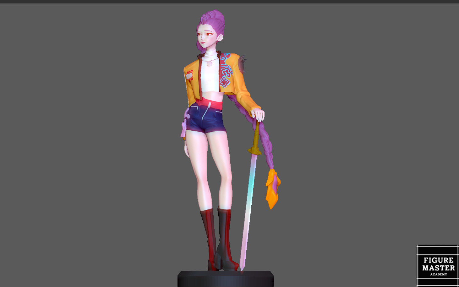 RUMI K POP DEMON HUNTERS NETFLIX ANIME 3D PRINT 3D print model_6