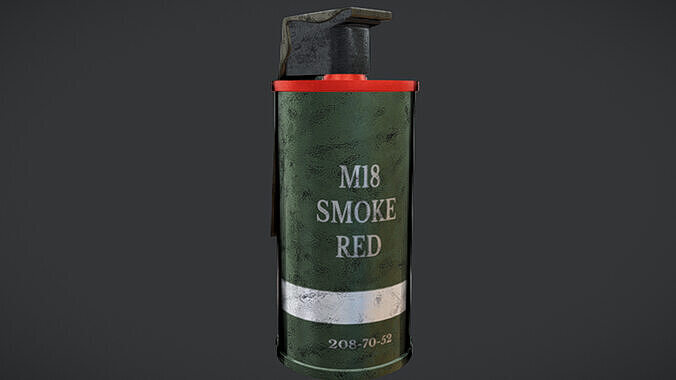 Smoke Grenade Low-poly 3D model