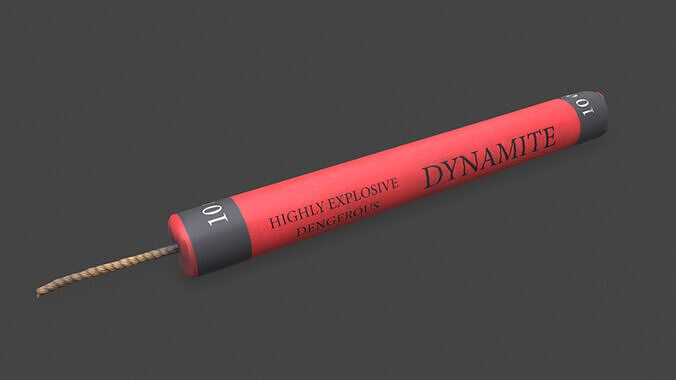 Dynamite Low-poly 3D model