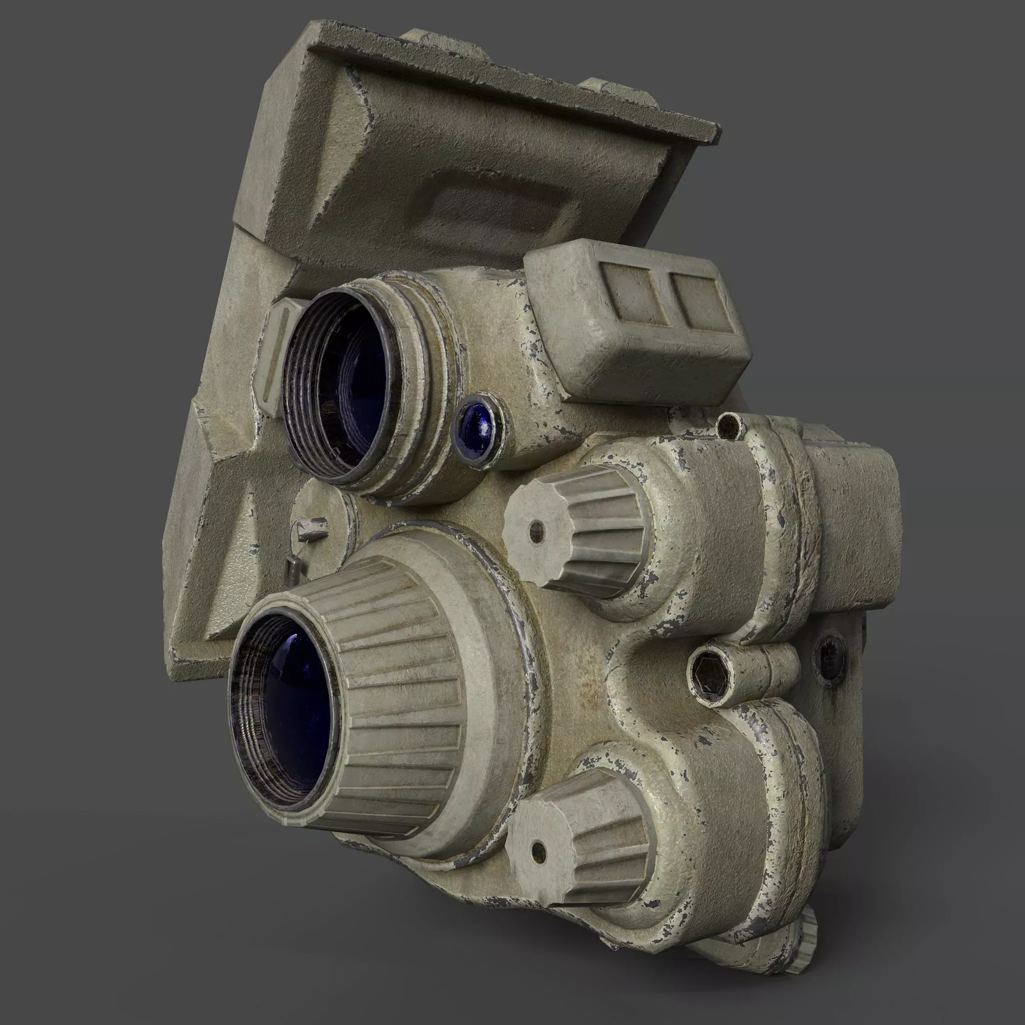 Enhanced Night Vision Goggle Low-poly 3D model_0