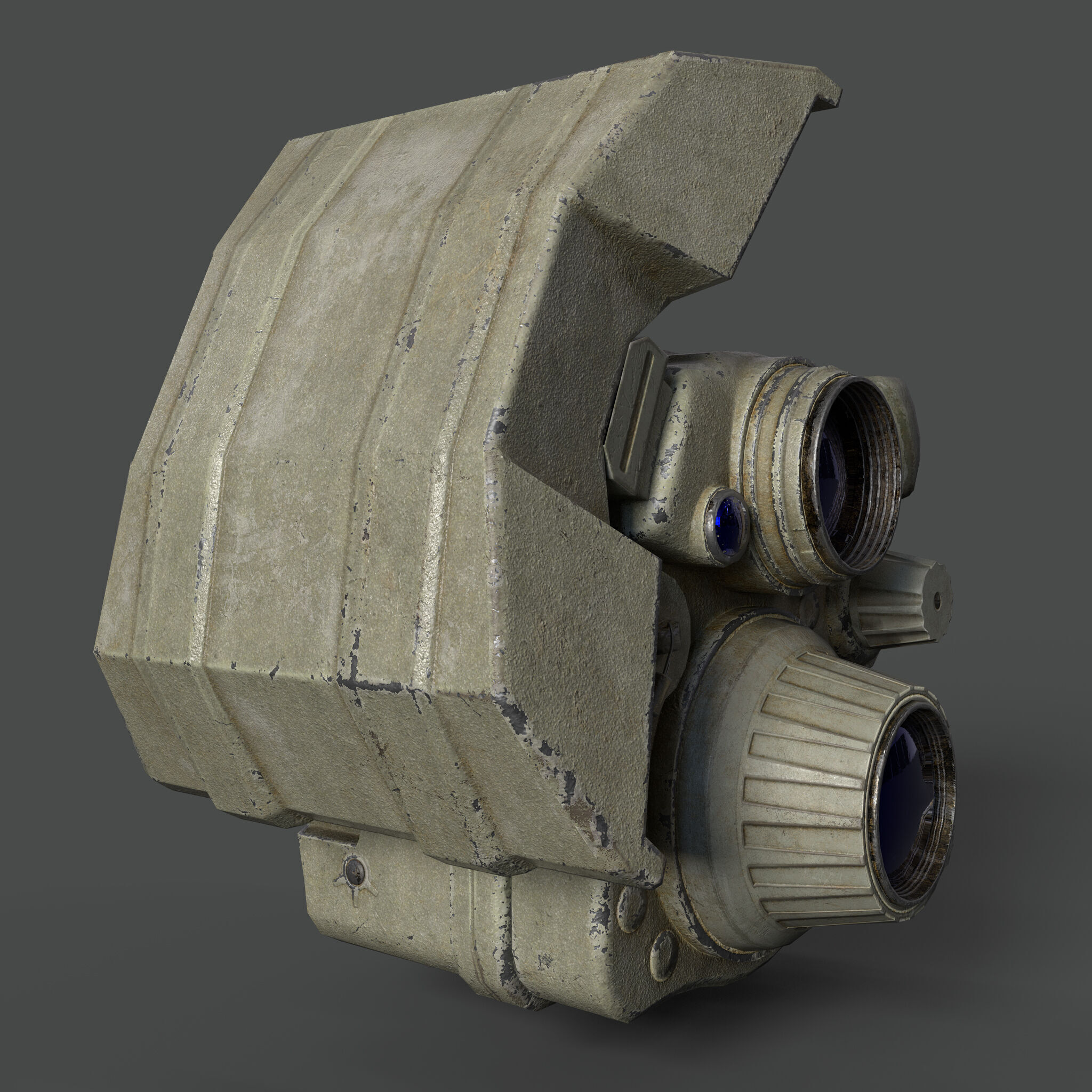 Enhanced Night Vision Goggle Low-poly 3D model_3