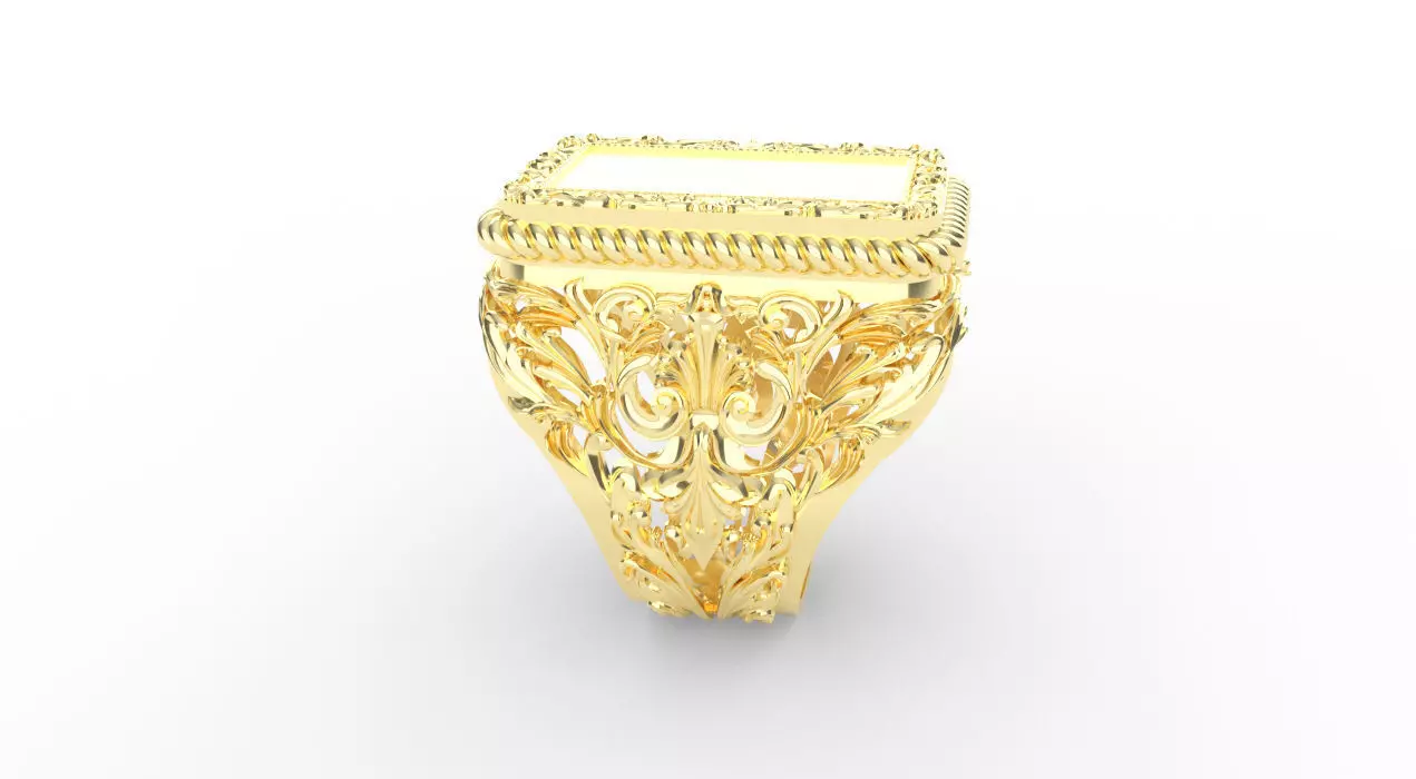 Mens ring 3D print model_0