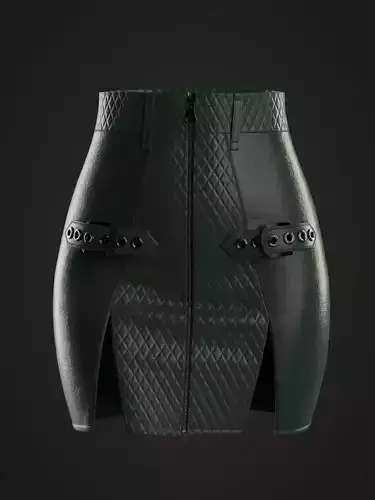 leather skirt