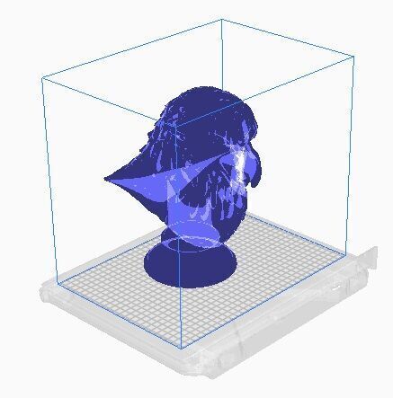 eagle head bust 3D print model_7