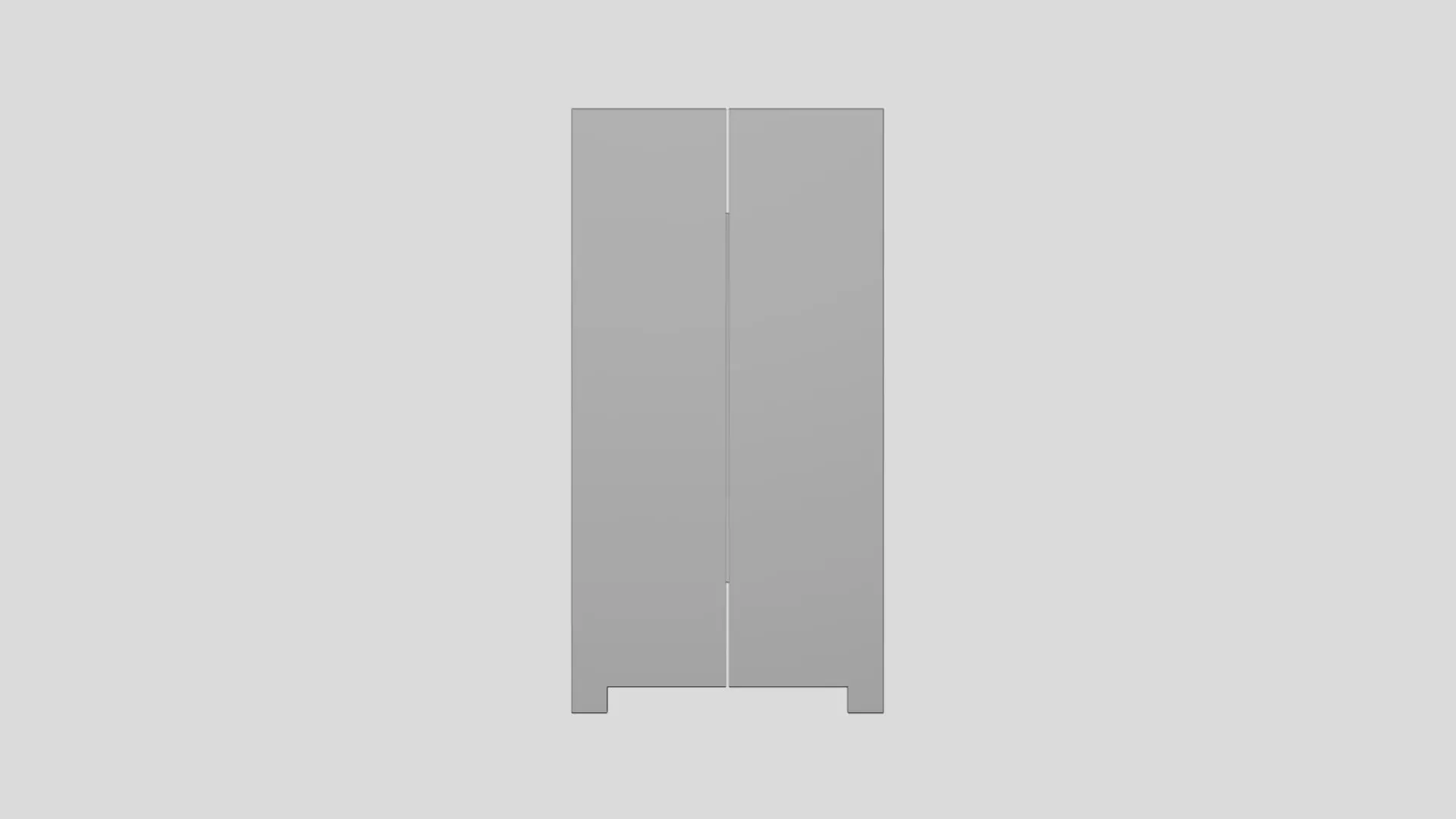 Basic Poster Board - Geometry Only No Textures No Materials 3D model_0