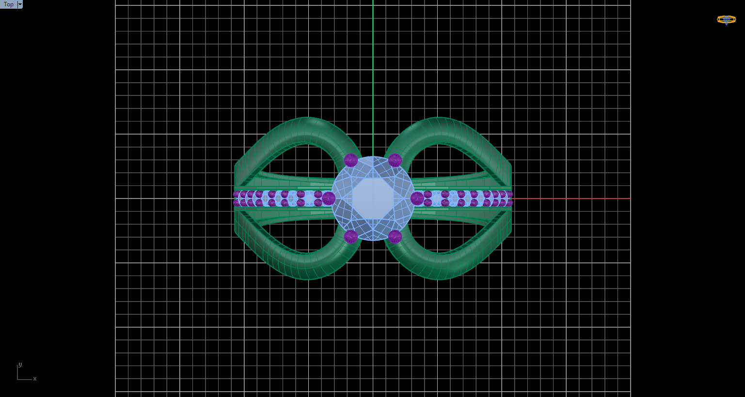 Solitaire Ring 16 3D print model_3