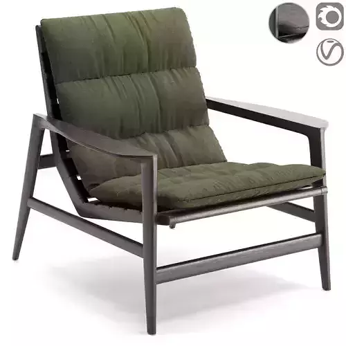 Ipanema Armchair With Hide Leather Straps