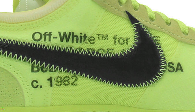 Off-White x Air Force 1 Low-poly 3D model