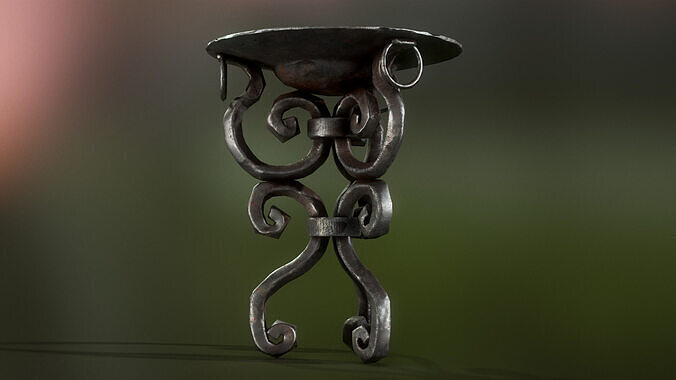 Brazier Low-poly 3D model