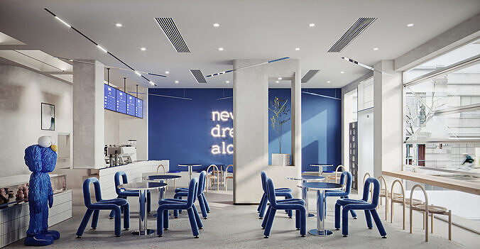 restaurant  cafe  Interior scene  145 3D model