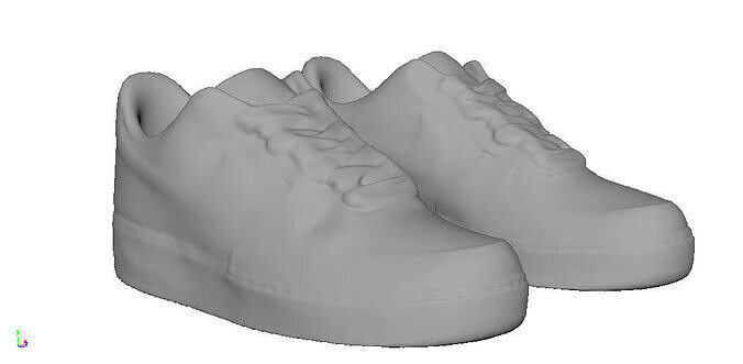 PEACEMINUSONE x Nike Air Force 1 Para Noise 2 Low-poly 3D model