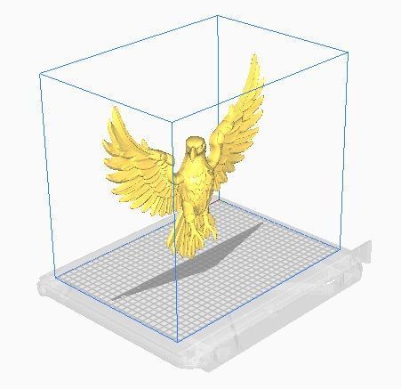 eagle pendant 3D print model_10