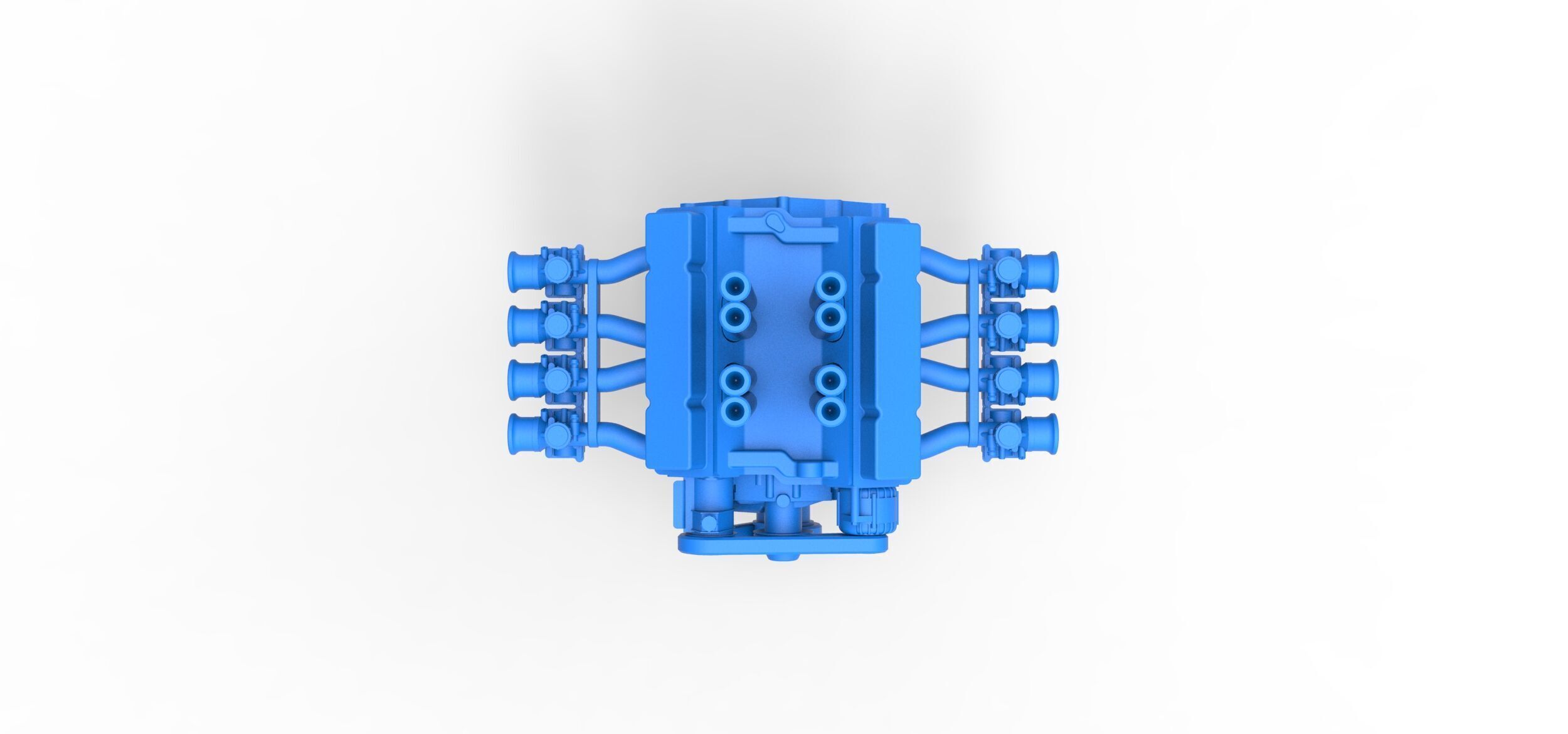 Engine V8 for Hot rod Version 3 Scale 1 to 25 3D print model_6