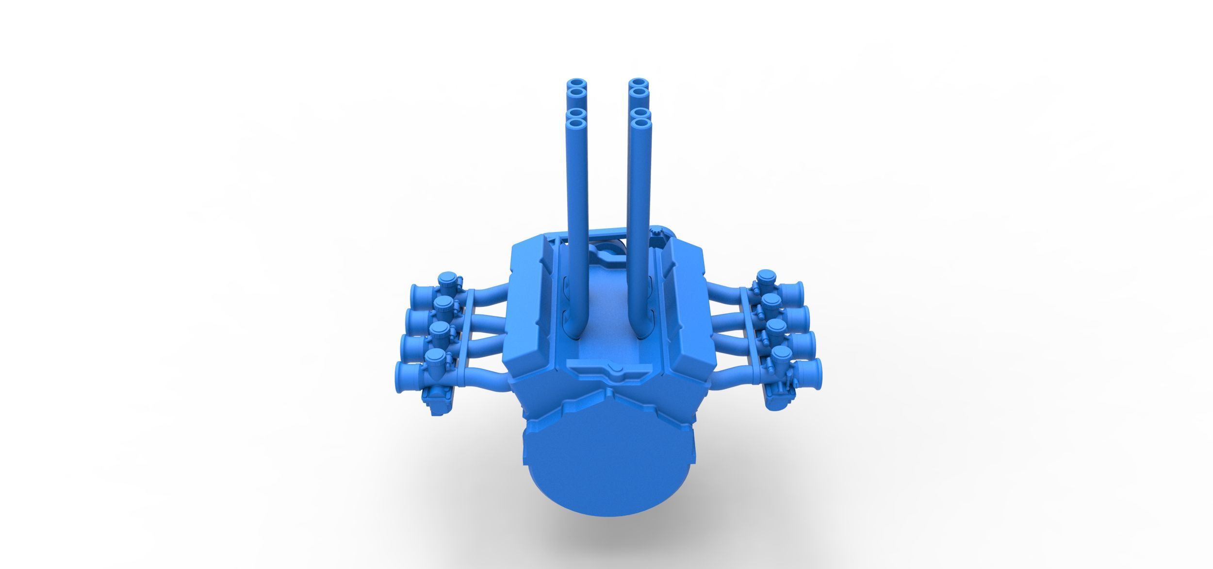 Engine V8 for Hot rod Version 3 Scale 1 to 25 3D print model_12
