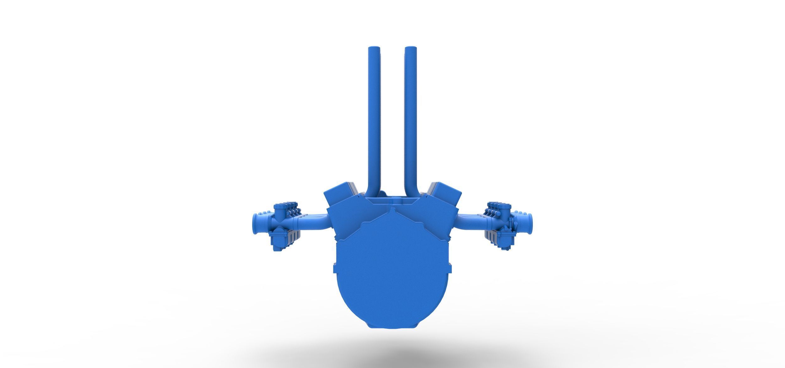 Engine V8 for Hot rod Version 3 Scale 1 to 25 3D print model_11