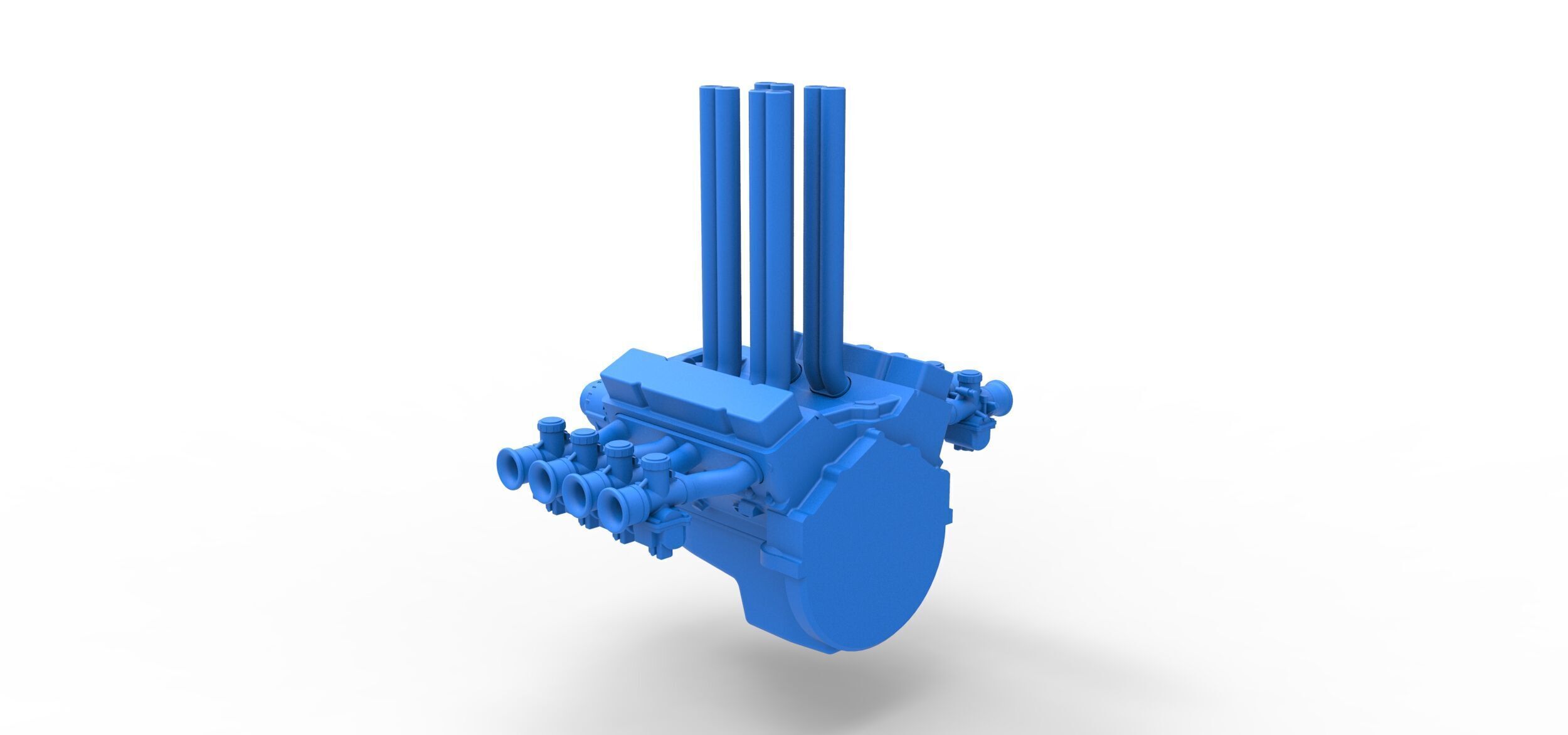Engine V8 for Hot rod Version 3 Scale 1 to 25 3D print model_9