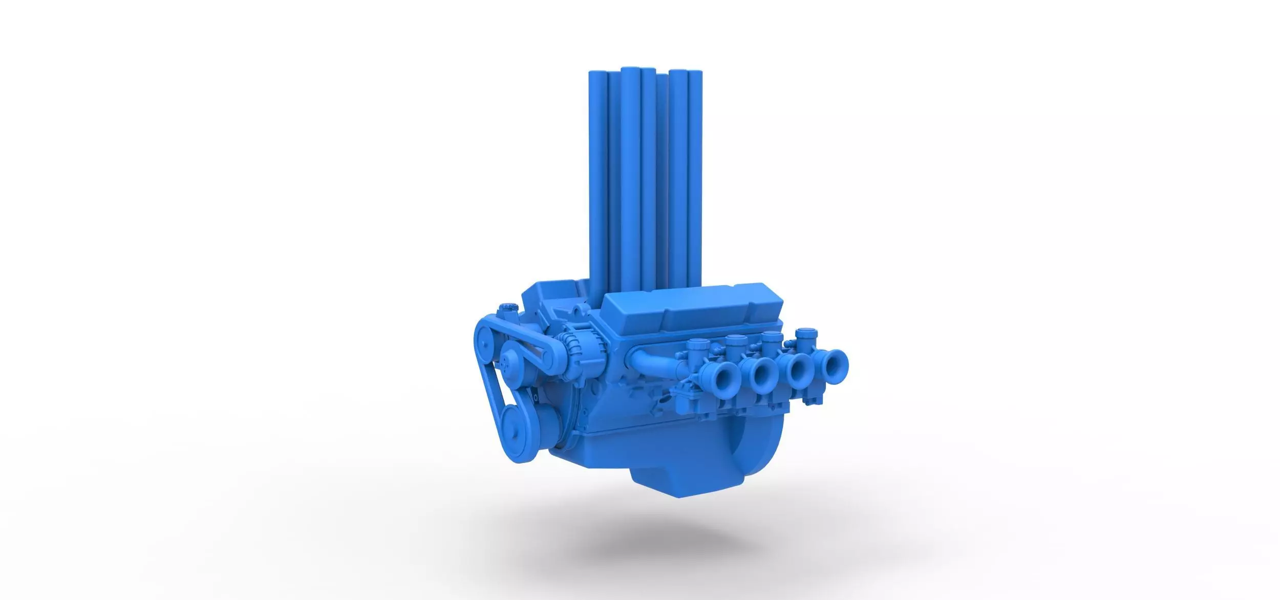 Engine V8 for Hot rod Version 3 Scale 1 to 25 3D print model_0