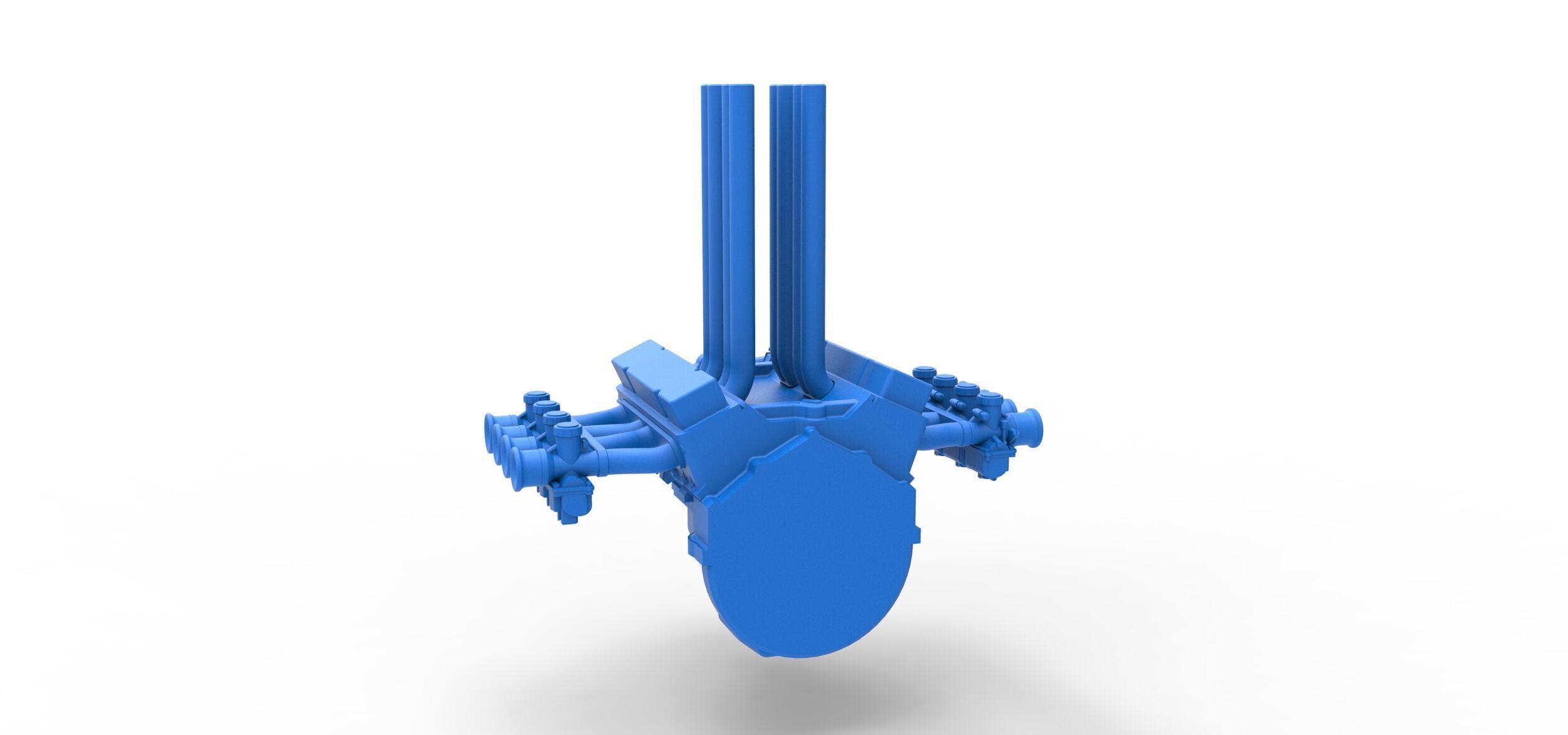 Engine V8 for Hot rod Version 3 Scale 1 to 25 3D print model_10