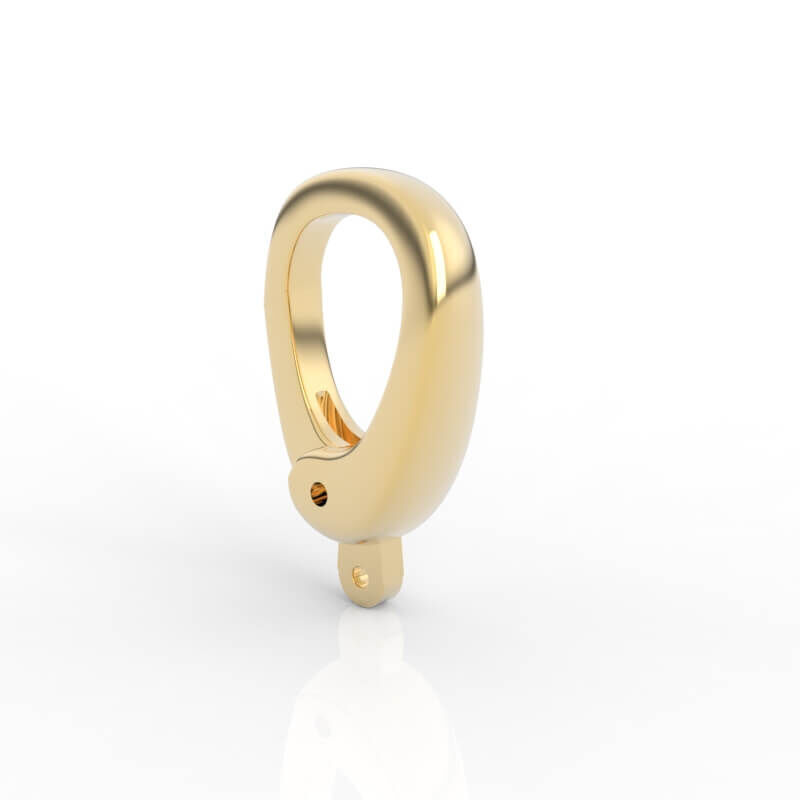 Oval Pendant Bail 3D print model_1