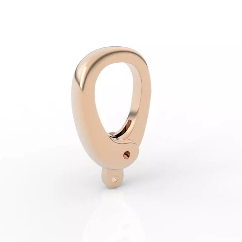 Oval Pendant Bail 3D print model_0