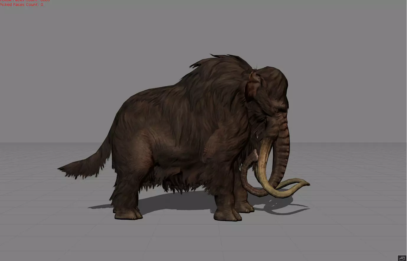 Mammoth Animal Low-poly 3D model