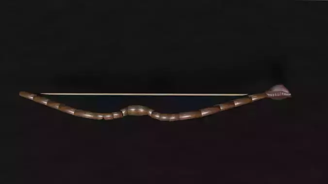 Low Poly Bow 3D Model  Game Ready  PBR Textured