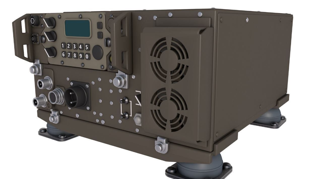 Tactical Radio 3D model_3