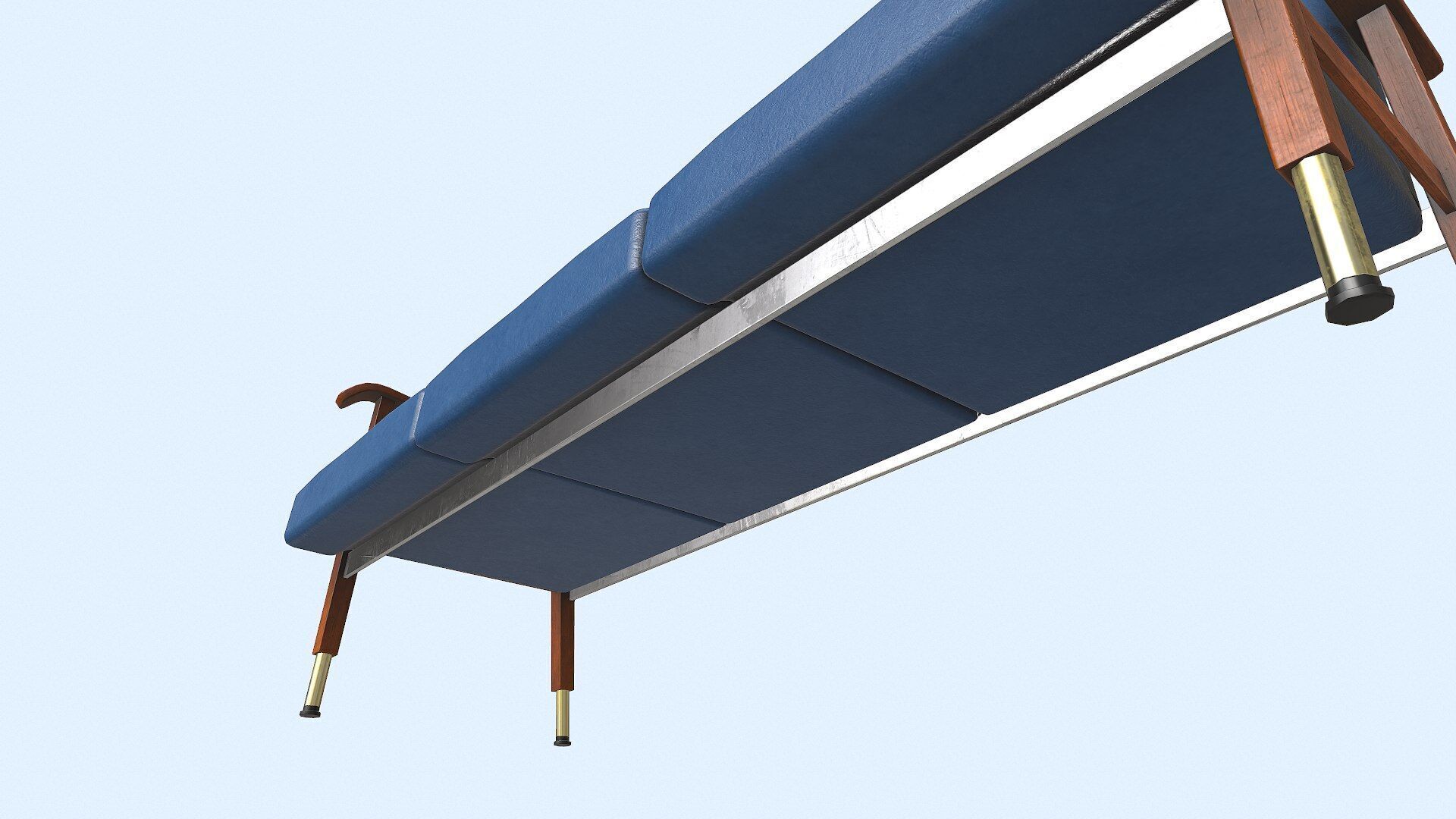 Old Vintage Wating Chairs Low-poly PBR Low-poly 3D model_10